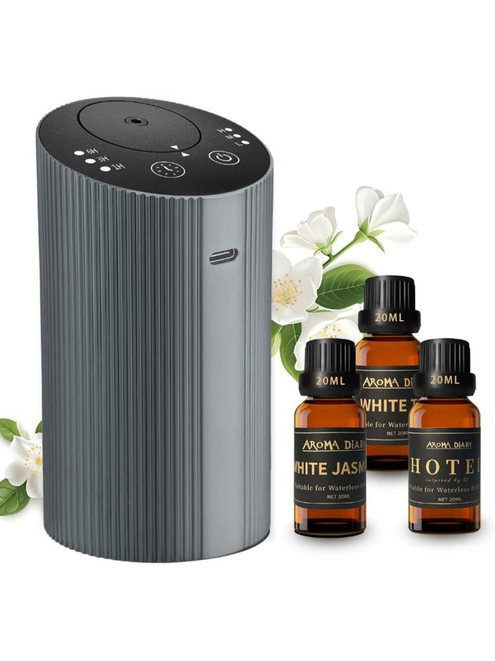 Waterless Essential Oil Diffuser Starter Kit - Aromatherapy & Relaxation Set